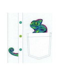 Набор для вышивания Любопытный хамелеон / В-253М М.п.студия