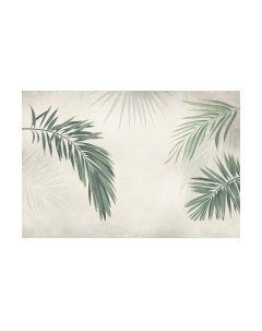 Фотообои листовые Vimala Пальмовые листья на штукатурке