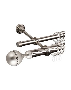 Карниз для штор АС ФОРОС Grace D25К/16Г + наконечники Кортеза Ас форос