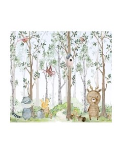 Фотообои листовые Vimala Звери на лужайке