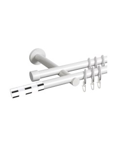 Карниз для штор АС ФОРОС Dance D19Г/19Г + наконечники Валес хром Ас форос