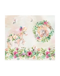 Фотообои листовые Vimala Детский единорог