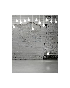 Фотообои листовые Citydecor Лампочки 3D