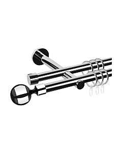 Карниз для штор АС ФОРОС Dance D19Г/19Г + наконечники Шар черный Ас форос