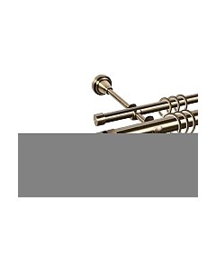 Карниз для штор АС ФОРОС Grace D25Г/16Г + наконечники Тристан черный Ас форос