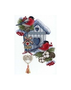 Набор для вышивания Морозное гнездышко / НВ-714М М.п.студия