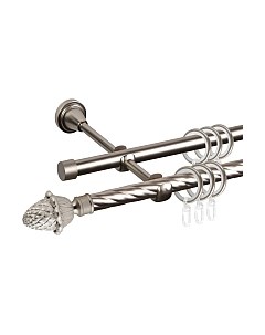 Карниз для штор АС ФОРОС Grace D16K/16Г + наконечники Магнолия Ас форос