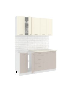 Кухонный гарнитур Кортекс-мебель Корнелия Лира 1.6м