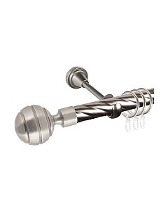 Карниз для штор АС ФОРОС Grace D25К + наконечники Триест Ас форос