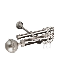 Карниз для штор АС ФОРОС Grace D25К/16Г + наконечники Таврика Ас форос