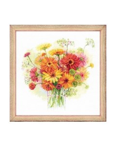 Набор для вышивания Акварельные герберы / 1485 Риолис