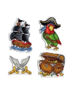 Набор для вышивания Под пиратскими парусами. Магниты / Р-451М М.п.студия