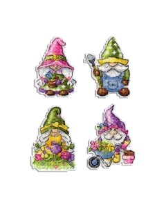 Набор для вышивания Магниты. Садовые гномики / Р-717М М.п.студия