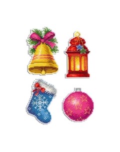 Набор для вышивания Новогодние магниты / Р-461М М.п.студия