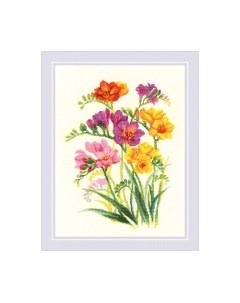 Набор для вышивания Ароматные фрезии / 1821 Риолис