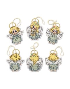 Набор для вышивания Украшения Ангелочки / 1778 Риолис