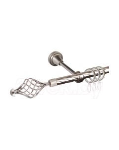 Карниз для штор АС ФОРОС Grace D25К составной + наконечники Ажур 245 Ас форос