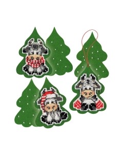 Набор для вышивания Украшение Три теленка / 1885 Риолис