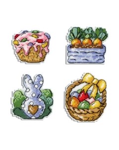 Набор для вышивания Магниты. Кролик и морковки / Р-499М М.п.студия