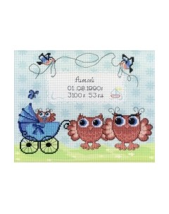Набор для вышивания Метрика Совята / РК-316М М.п.студия