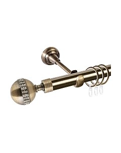 Карниз для штор АС ФОРОС Grace D25Г составной + наконечники Авея Ас форос