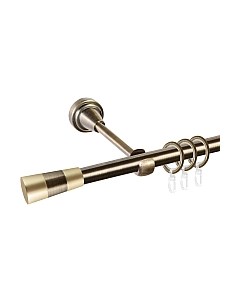 Карниз для штор АС ФОРОС Grace D16Г + наконечники Конус золото Ас форос