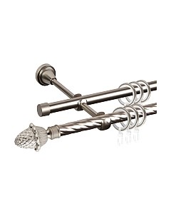 Карниз для штор АС ФОРОС Grace D16K/16Г составной + наконечники Магнолия Ас форос