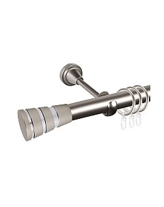 Карниз для штор АС ФОРОС Grace D25Г + наконечники Пегас хром Ас форос