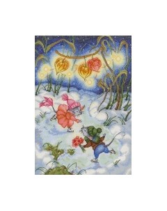 Набор для вышивания Вальс на коньках / НВ-627М М.п.студия