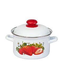 Кастрюля Лысьвенские эмали Сочная клубника С-1612 АП2/4