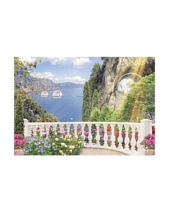 Фотообои листовые Citydecor Фреска балкончик 3D