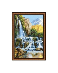 Набор для вышивания Пейзаж с водопадом / 1194 Риолис