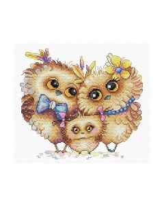 Набор для вышивания Пернатая семья / М-232М М.п.студия