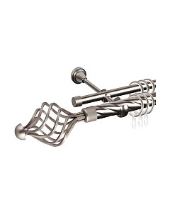 Карниз для штор АС ФОРОС Grace D25К/16Г + наконечники Ажур 245 Ас форос