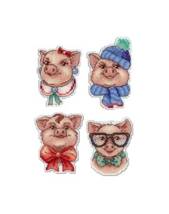 Набор для вышивания Милые пятачки / Р-279М М.п.студия