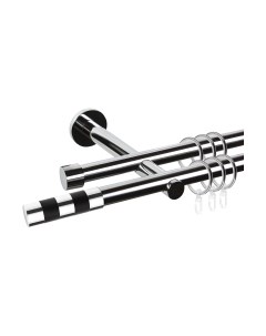 Карниз для штор АС ФОРОС Dance D19Г/19Г + наконечники Валес черный Ас форос