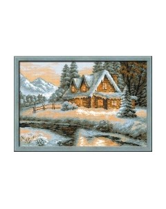 Набор для вышивания Зимний пейзаж / 1080 Риолис