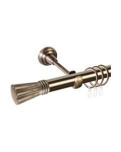 Карниз для штор АС ФОРОС Grace D25Г + наконечники Буэнос Ас форос