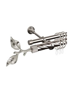 Карниз для штор АС ФОРОС Grace D25К/16Г + наконечники Лист розы Ас форос