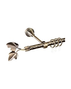 Карниз для штор АС ФОРОС Grace D16К + наконечники Лист ветка Ас форос