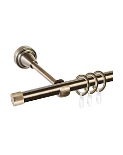 Карниз для штор АС ФОРОС Grace D25Г составной + заглушка Плоская Ас форос