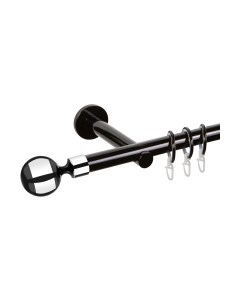 Карниз для штор АС ФОРОС Dance D19Г + наконечники Шар хром Ас форос