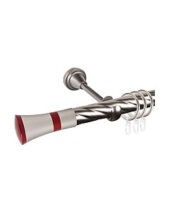 Карниз для штор АС ФОРОС Grace D25К составной + наконечники Люксор красный Ас форос