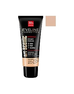 Тональный крем Eveline Cosmetics Art Professional Make-Up 3 в 1 пастельный Eveline cosmetics