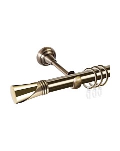 Карниз для штор АС ФОРОС Grace D25Г + наконечники Вега золото Ас форос