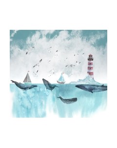 Фотообои листовые Vimala Киты