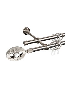 Карниз для штор АС ФОРОС Grace D16Г/16Г составной + наконечники Игнацио Ас форос