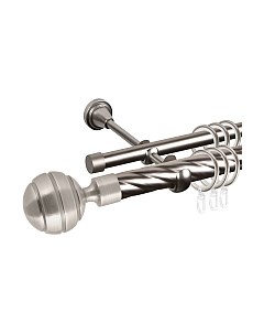 Карниз для штор АС ФОРОС Grace D25К/16Г + наконечники Триест Ас форос