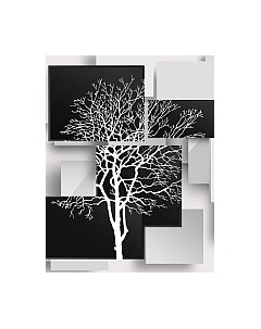 Фотообои листовые Citydecor Дерево инь-янь 3D