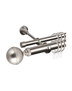 Карниз для штор АС ФОРОС Grace D25Г/16Г + наконечники Шар большой Ас форос